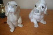 Two Beautiful Miquel Requena Porcelain Dogs
