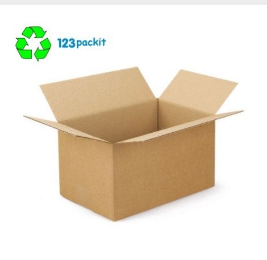 Lot of 10 pcs cardboard boxes ecommerce -friendly single wall light box excellent for shipping and posting all brown size 30 x 20 x 15 cm e-commerce art crafts hamper etc..