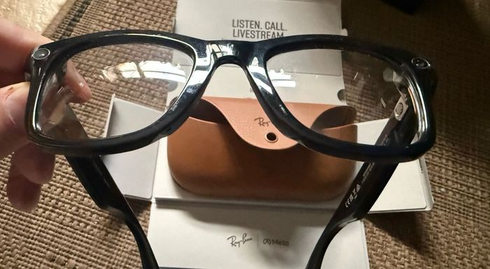 RAY BAN Meta Wayfarer Glasses Gen 1 RW 4006 - Shiny Black - Transition Lenses