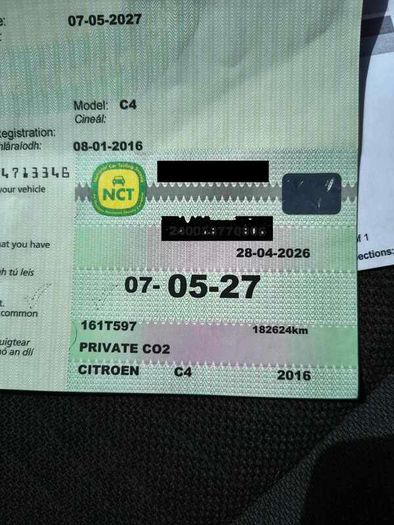 NCT May  2027  Citroen C4 Grand Picasso