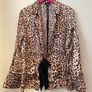 TOPSHOP Petite Animal Print Wrap Pyjama Shirt Size 10! Image 2