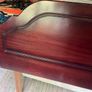 Three quarter bed headboard in attractive dark wood Image 3