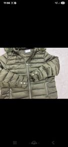 Olive green down filled ladies jacket