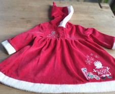 Very Cute Embroidered Baby Christmas Dress Age Newborn