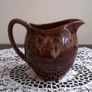 Retro 1070's Kernewek Brown Drip Glaze Small Jug Image 3