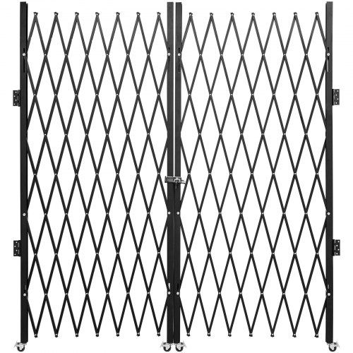 Double Folding Security Gate Folding Door Gate 310 x 154 cm(W x H)Scissor Gate