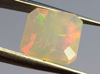 Faceted Ethiopian opal 4.1 ct