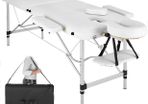 Massage Table 2 Zones Height-Adjustable Including High-Quality Aluminium Headrest and Bag