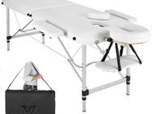 Massage Table 2 Zones Height-Adjustable Including High-Quality Aluminium Headrest and Bag