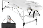 Massage Table 2 Zones Height-Adjustable Including High-Quality Aluminium Headrest and Bag
