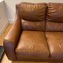 Italian Leather 3 seater Sofa Image 2