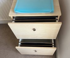 two drawer filing cabinet