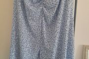 ladies savida elasticated front split maxi print skirt