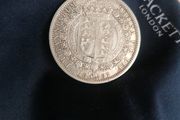 1887 Silver Half Crown Coin