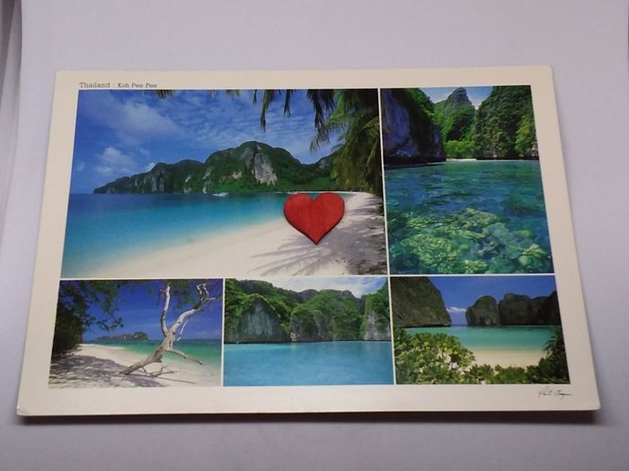Thailand Postcard : Koh Pee Pee - Multi-view Postcard - 1989