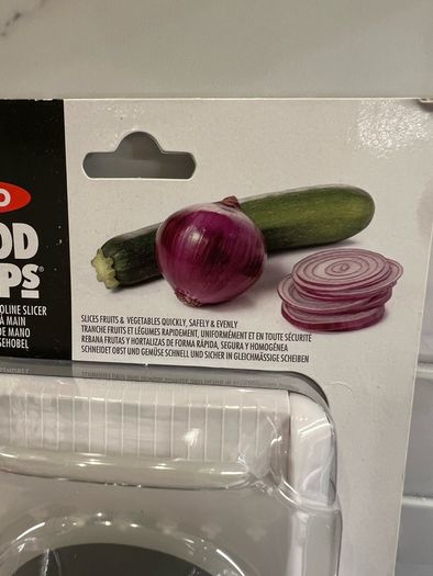Good Grips - hand-held mandoline slicer