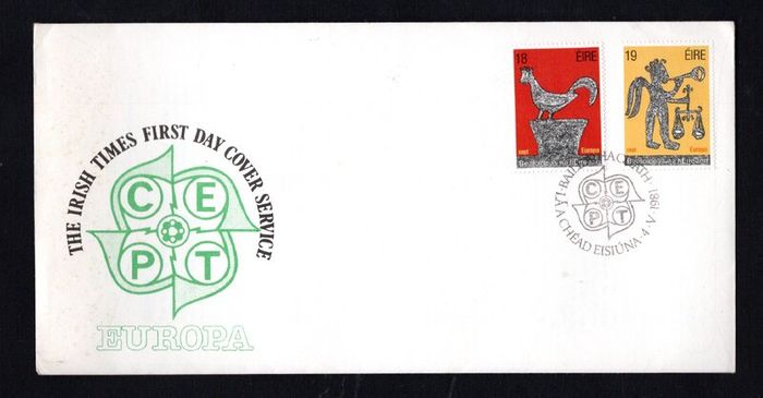 1981 Ireland Europa Folklore Commemorative Stamp Illustrated The Irish Times First Day Cover (FDC)