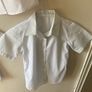 3 White school shirts (new/as new) age 5-6 Image 6