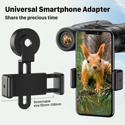High Power Binoculars, Kylietech 12x42 Binocular for Adults with BAK4 Prism, FMC Lens, Fogproof & Waterproof Great for Bird Watching Travel Stargazing Hunting Concerts (Smartphone Adapter Included)