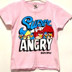 Girls Pink Angry Birds T-Shirt | Age 12 -13 (152cm)