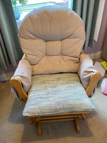 Nursery Rocking Chair and Footstool