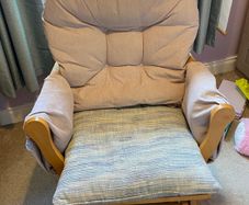 Nursery Rocking Chair and Footstool