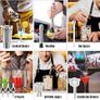 NEW SALE | New Cocktail Making Set, 17 Pieces Cocktail Shaker Set, Professional Cocktail Mixing Set, Cocktail Kit with 750ml Stainless Steel Shaker Image 6