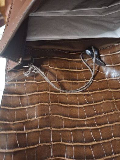 Leather bag pouch