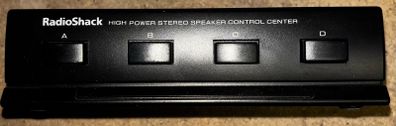 RadioShack Speaker Selector