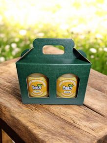 Beezi Honey Gift Box with two jars - Green or Brown box