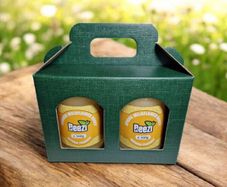 Beezi Honey Gift Box with two jars - Green or Brown box
