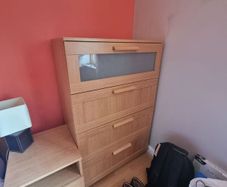 Oak Effect 4 Drawer Chest of Drawers