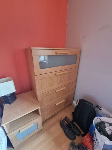 Oak Effect 4 Drawer Chest of Drawers
