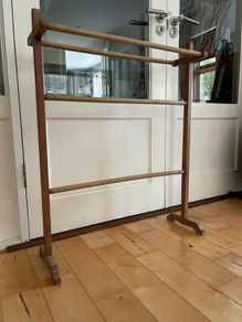 Antique Wooden Towel Rail