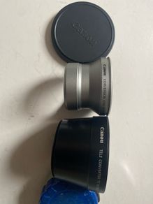 Canon TC-DC58D 1.4x Tele Converter Lens & LA-DC58D Adapter Bundle with Pouch