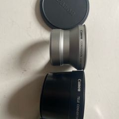 Canon TC-DC58D 1.4x Tele Converter Lens & LA-DC58D Adapter Bundle with Pouch