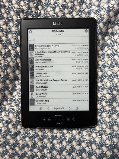 Liberated Kindle K4 Ereader ebook