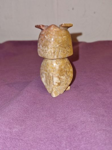 Hand carved Stone Owl figure from Peru