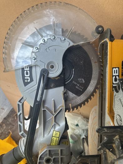 JCB Sliding Compound Mitre Saw 240V including blade
