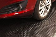 Rubber Garage Floor Mats 1M x 5M / 3.3Ft x 16.4Ft Anti-Slip Diamond Plate Mat 3mm Thick Heavy Duty Commercial Flooring Mat Roll for Under Car, Gym, Garage, Warehouse, Black