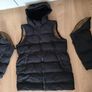 Black Maternity Babywearing Long Puffer Coat Jacket Primark Image 2