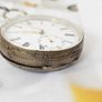 Early 1800s Antique Silver Swiss Made Pocket Watch Key watch Image 4