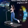Portable Walking Pad, 3-in-1 Compact Foldable Under Desk Treadmills for Home, LED Display, Remote Control, Electric Running Machine, 120KG Loads, Max. 9 or 12km/h, for Walking Jogging Image 4