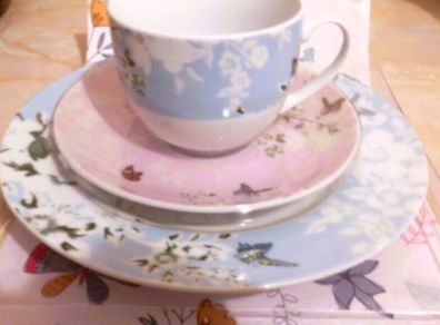 New Cup Saucer Plate Set 6 Euro