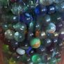 Antique collection of old marbles in large clip sealed jar it's full to the top loft find from very old house in France Beautiful Image 9
