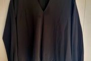 Black Selected Femme V-Neck Top, SIze 42