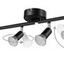 4 Way GU10 6W Ceiling Light Fitting, Spot Light Ceiling Spotlight Swiveling Lamp Light Bases Angle Adjustable for Kitchen Bedroom Living Room and Showroom (FREE POSTAGE) Image 4
