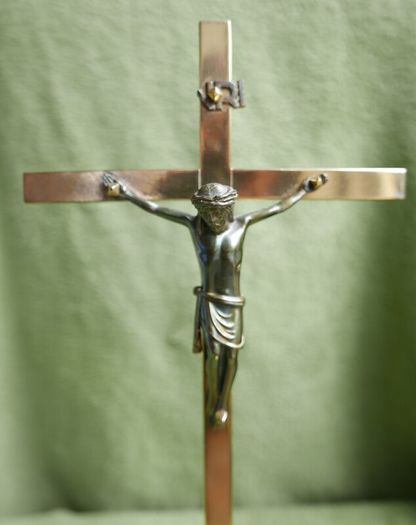 Vintage 13" Brass Crucifix