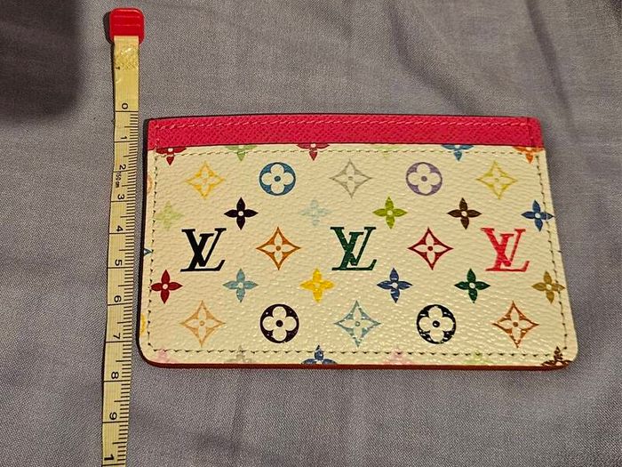 Authentic Louis Vuitton x Takashi Murakami 2025 Collection Cardholder in White Multicolour
