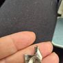 Vintage Silver Earrings with Little Stones. Image 4